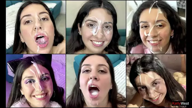 Madura Cum Tragar Acción ~ Cara Llena de Cum Recopilación